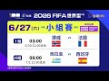 2026 FIFA世界盃 6/12起至7/20請鎖定台視｜賽程表