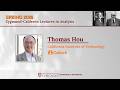Zygmund-Calderón Lectures in Analysis (2026) - Lecture 1 - Thomas Y. Hou (Caltech)
