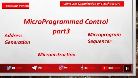 Microprogrammed Control-part3(Address Generation,Microprogram Sequencer)