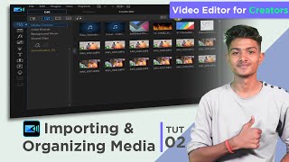 Importing & Organizing Media | Power Director 19 | Tutorial 02 | Cyberlink | Hindi screenshot 2