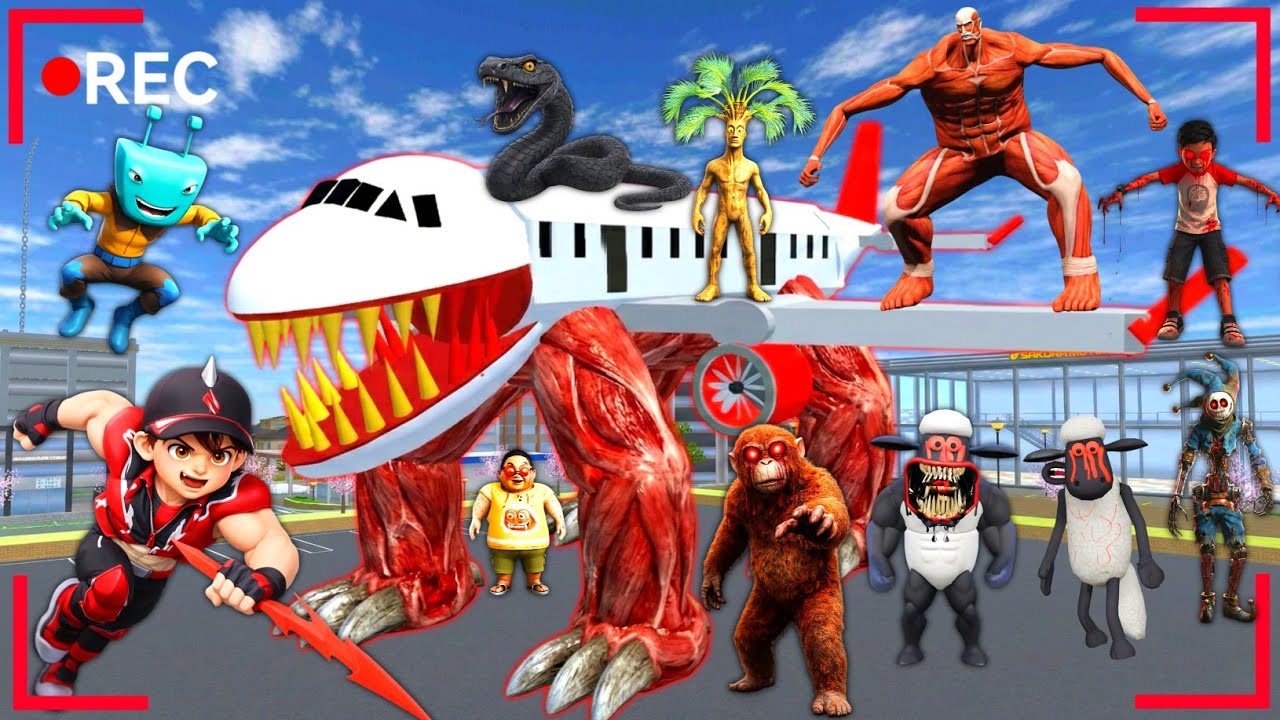 Yuta Mio & Boboiboy Buat Pesawat Raksasa Berubah Menjadi Infected Sky Membawa Pasukan Serang Kota 😱