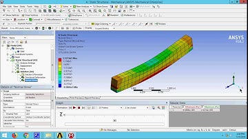 3D Analysis of Simply Supported beam subjected to Uniformly Distributed Load using ANSYS Workbench