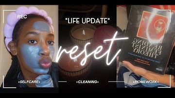 College Mid-week RESET| life UPDATE, BTS, self care, cleaning, homework, planning