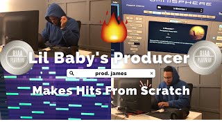 Lil Baby's Producer Makes FIRE Beats From SCRATCH in Bedroom 🔥 | prod.james