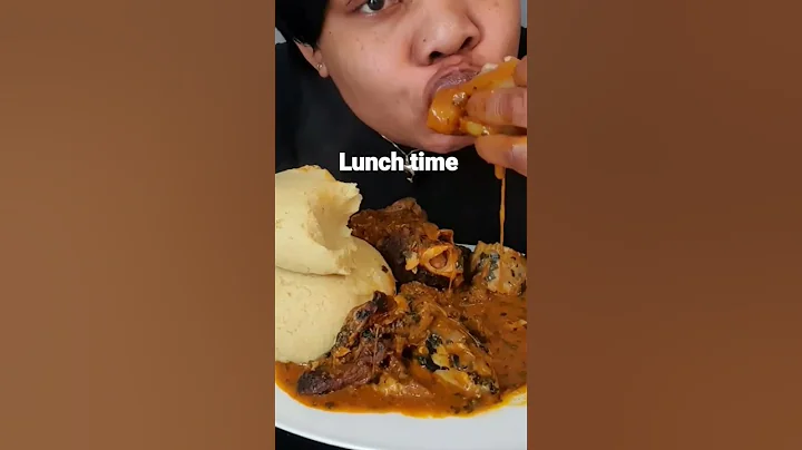 #fufu #asmr #youtubeshorts #okrosoup #africafoodmukbang
