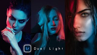 Dual Light Lightroom mobile tutorial | Club night light photo editing | Red and blue light photo screenshot 3