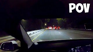 Tesla Model 3 POV Night Drive to Tesla Factory ASMR (NO TALKING)