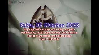 Story WA Rohani Kristen Hari Rabu, 05 Oktober 2022 // Story WA Rohani Kristen โ - Firman Tuhan ๐๐๐ป