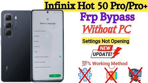 Infinix Hot 50 Pro/ Hot 50 Pro Plus FRP Bypass Without PC | Android 14 | 100% Working Method 🔥