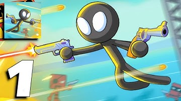 Stickman Trigger - Gameplay Part 1 Levels 1-14 (Android, iOS) - All Levels