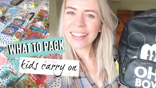 WHAT TO PACK KIDS CARRY ON | LONG HAUL TO FLORIDA