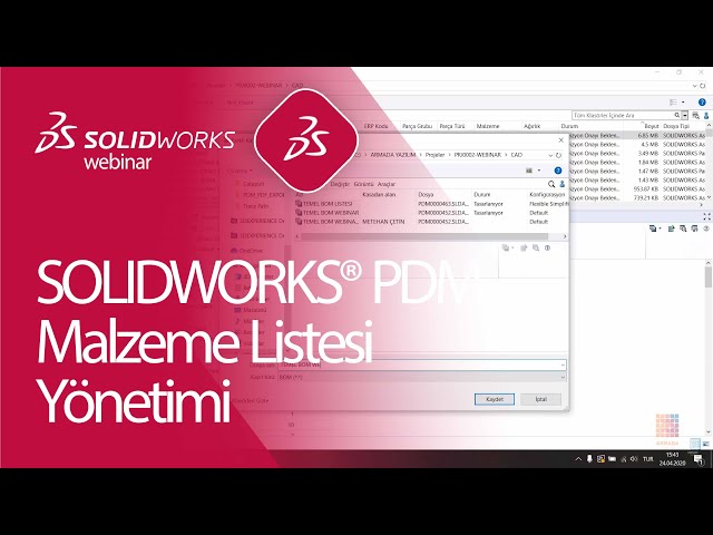 SOLIDWORKS PDM ile Malzeme Listesi Yönetimine Dair Her Şey!