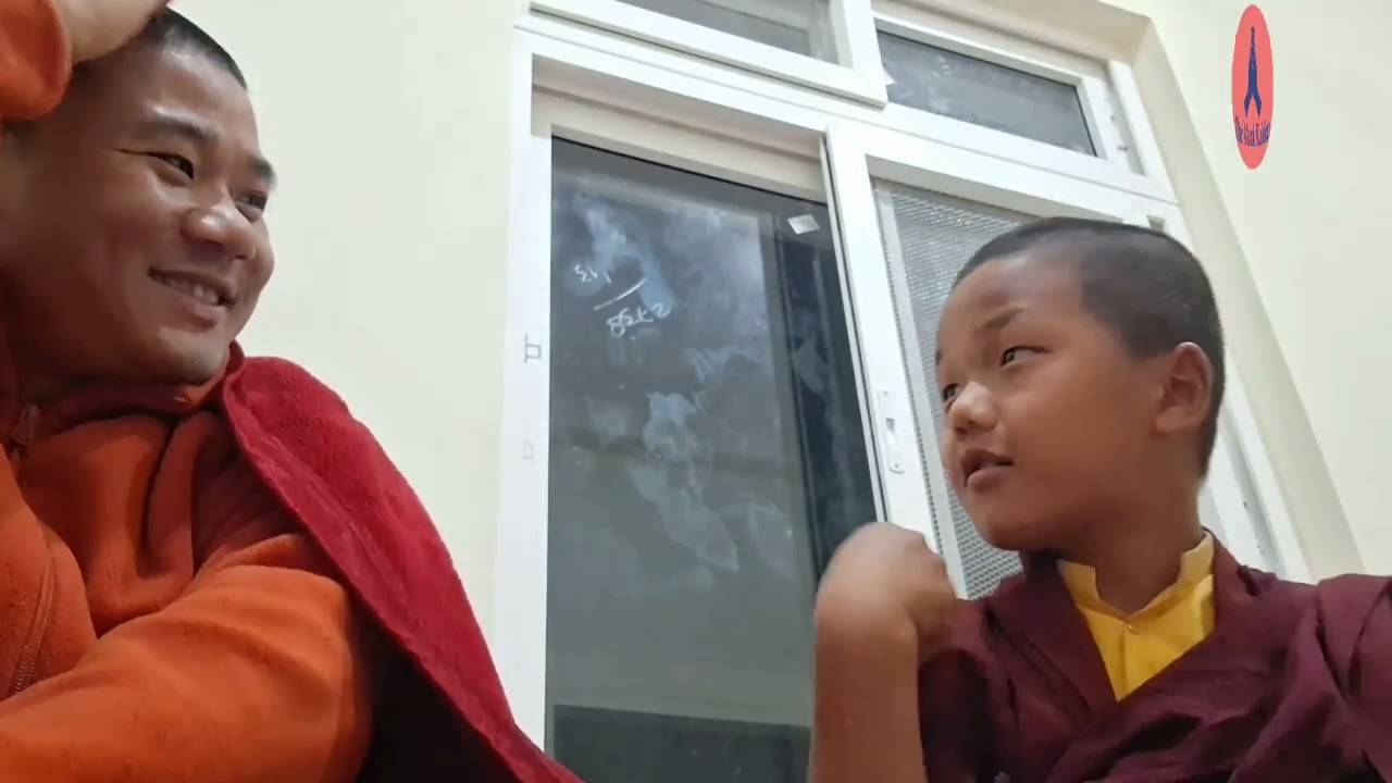 Serious discussion with my little friend.