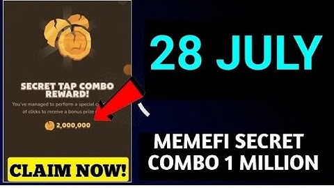 Memefi Daily Combo 28 July 2024 | today memefi 5,000,000 coin