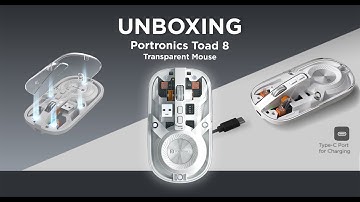 Portronics Toad 8 Transparent Mouse Unboxing & First Impressions! – Techpolarity
