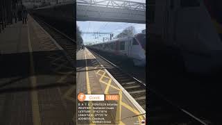 Stansted Express Express 720520 and 123 passes Cheshunt for Stansted Airport