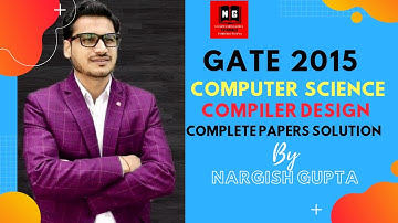 GATE 2015 | GATE Computer Science | GATE Compiler Design | GATE Previous Year Paper Solution