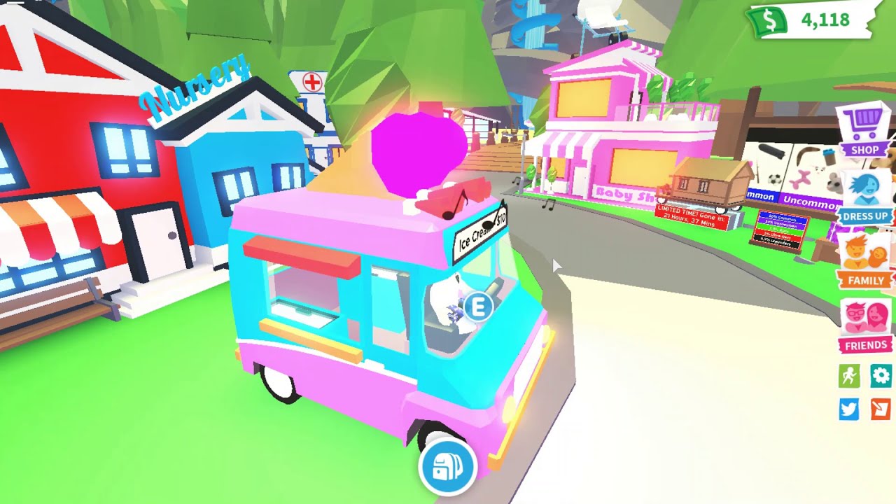 I Got The New Ice Cream Truck In Adopt Me On Roblox Youtube - roblox ice cream truck