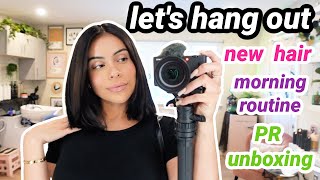 Let's Hang Out 👯‍♀️ New hair, Tjmaxx window shopping, skincare favorites, PR unboxing & more!