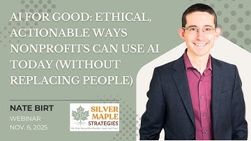 AI For Good: Ethical, Actionable Ways Nonprofits Can Use AI Today (Without Replacing People)