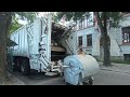 Сміттєвоз ековей 5 MAN забирає сміття в центрі Львова!!♻️♻️🚛🚛🗑️🗑️
