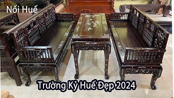 Báo Giá | Bàn Ghế Trường Kỷ Huế Khảm Ốc | Mẫu Bàn Ghế Xưa Đẹp Sang