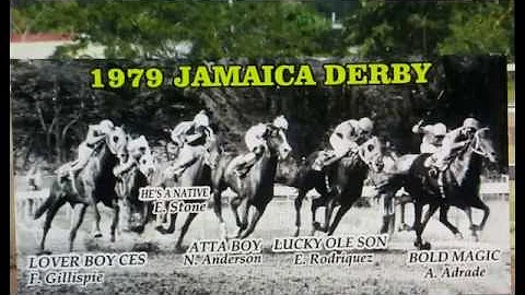 1979 Jamaica Derby - Lucky Ole Son With Jockey Emi...