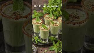 ✅ 2-Min Coriander Greens-Mint Shot | Healthy Breakfast #shorts #healthydrinks #breakfastideas
