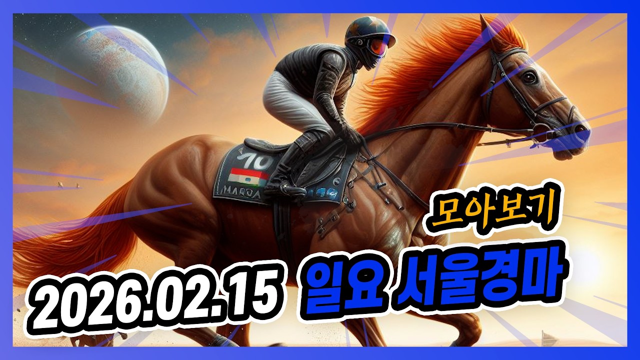 2026년 2월 15일 일요 서울경마 전체경주 모아보기