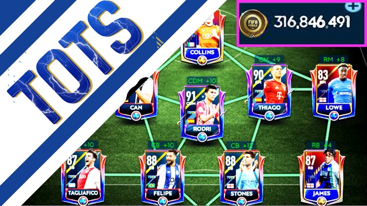 FULL TEAM OF THE SEASON SQUAD ! 300 MILLION BANKROLL ! FIFA MOBILE 19