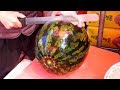 Neat Fruit Cutting Skill (Melon, Pineapple, Watermelon) - Korean Street Food