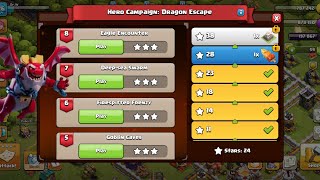 Dragon Escape Challenge Wave 2!! Easily Three Star All 4 Levels!! ⭐️⭐️⭐️🐉 #clashofclans  screenshot 5