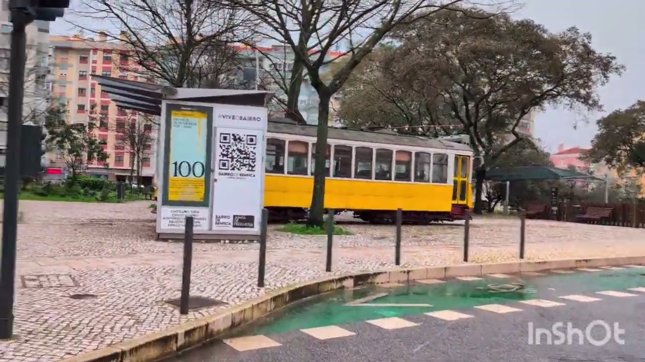 Walking Lisbon: Rain, Wind & Quiet Movement in Benfica