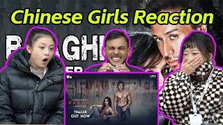 Chinese Girls Reaction On Baaghi Official Trailer | Tiger Shroff and Shraddha Kapoor