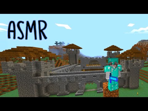 Minecraft Survival ASMR #18 | Terminamos de construir el castillo y ya somos full diamante ♡