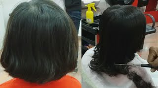 How to blunt haircut( baby cut)in hindi