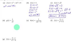 Information Math 134 -- 5.1 Part 1: Examples 1-3 (domain) Update