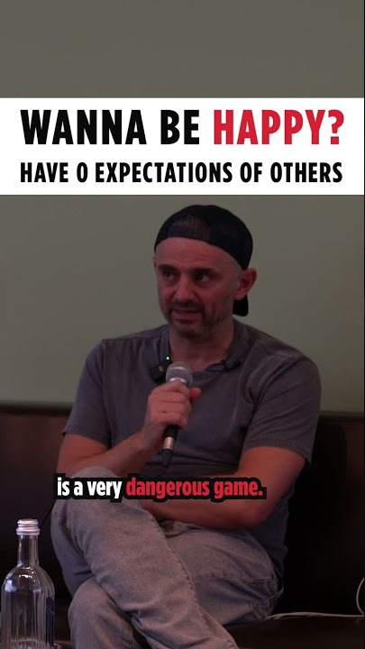 Wanna be happy? Have 0 expectations of others