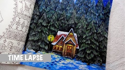 ROMANTIC COUNTRY the third tale | House in the Woods | Time Lapse Coloring
