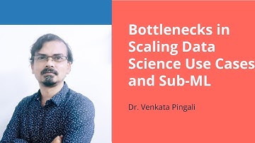 Bottlenecks in Scaling Data Science Use Cases and Sub-ML