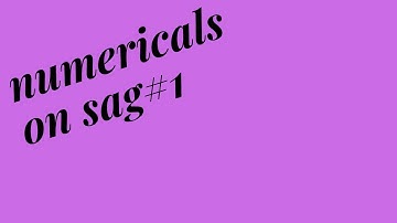 #9 || sag numericals || #gateeasy