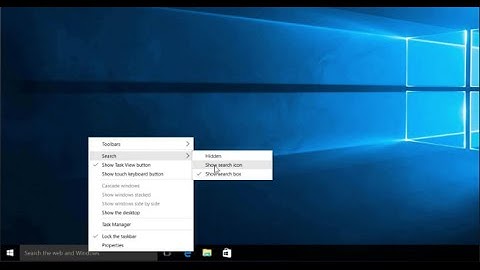 How to Shrink or Hide the Taskbar Search Box in Windows 10