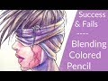 Blending colored pencil  success and fails  zaccura sucks at inspo