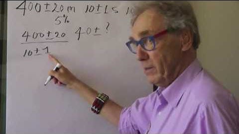 Uncertainty calculation - Walter Lewin