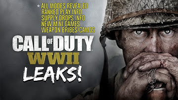 *NEW* COD: WWII LEAKED INFO! (NEW MINIGAMES, RANKED PLAY, ALL MODES, AND SUPPLY DROPS!)