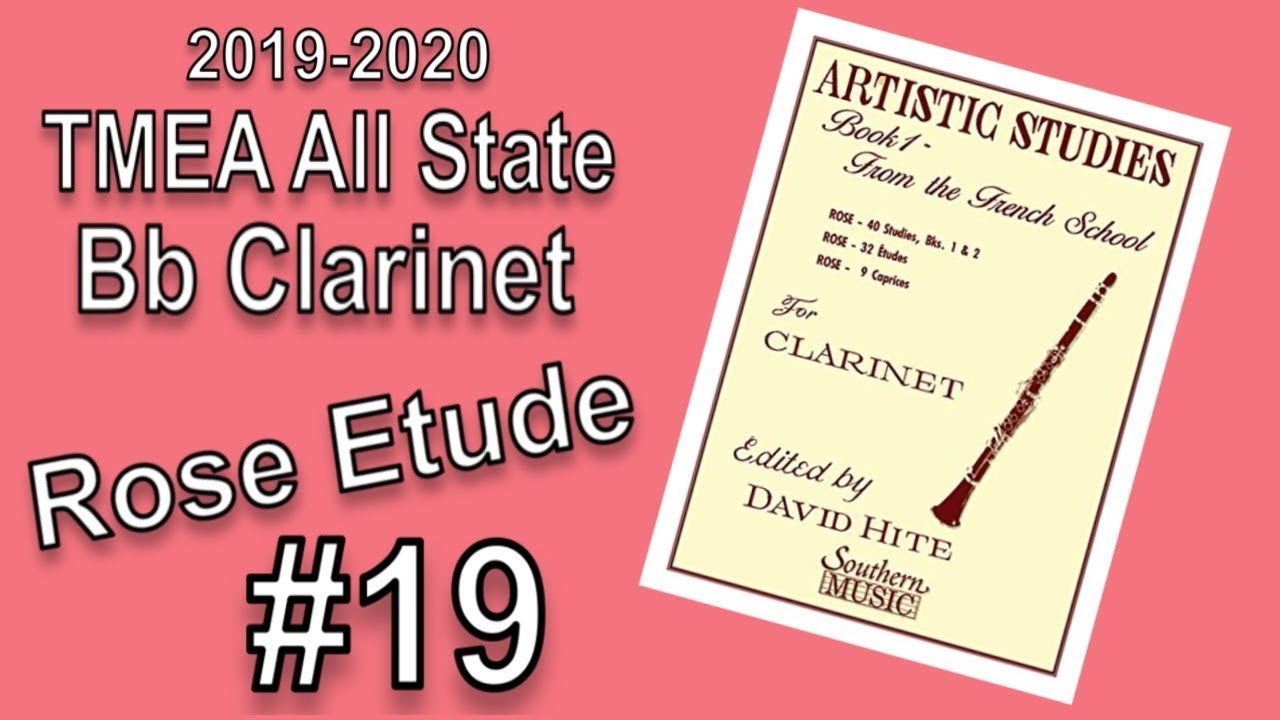 TMEA All State Bb 20192020 Rose Etude 19 YouTube
