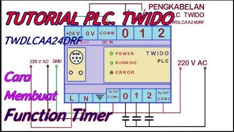 Tutorial PLC. Twido, Cara Membuat Function Timer