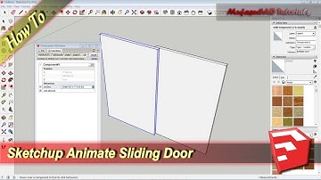 Sketchup Animate Sliding Door Tutorial With Oneclick Dynamic Component Attribute
