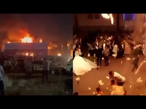 العريس والعروسة ماتوا امام المعازيم بسبب غلطة بسيطة عملها العريس