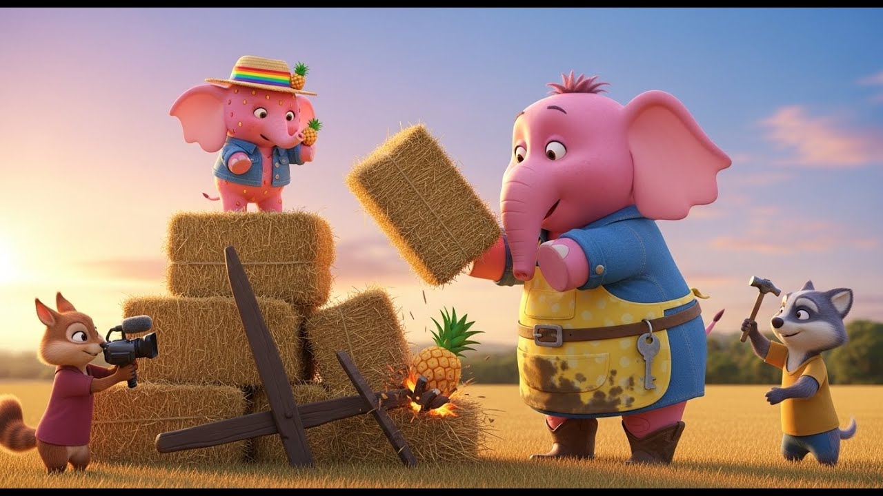 Real Farm Elephant 🎀🪤 ¡INVASIÓN DE RATONES! ¡Sweetie pone 50 trampas y todas saltan a la vez!